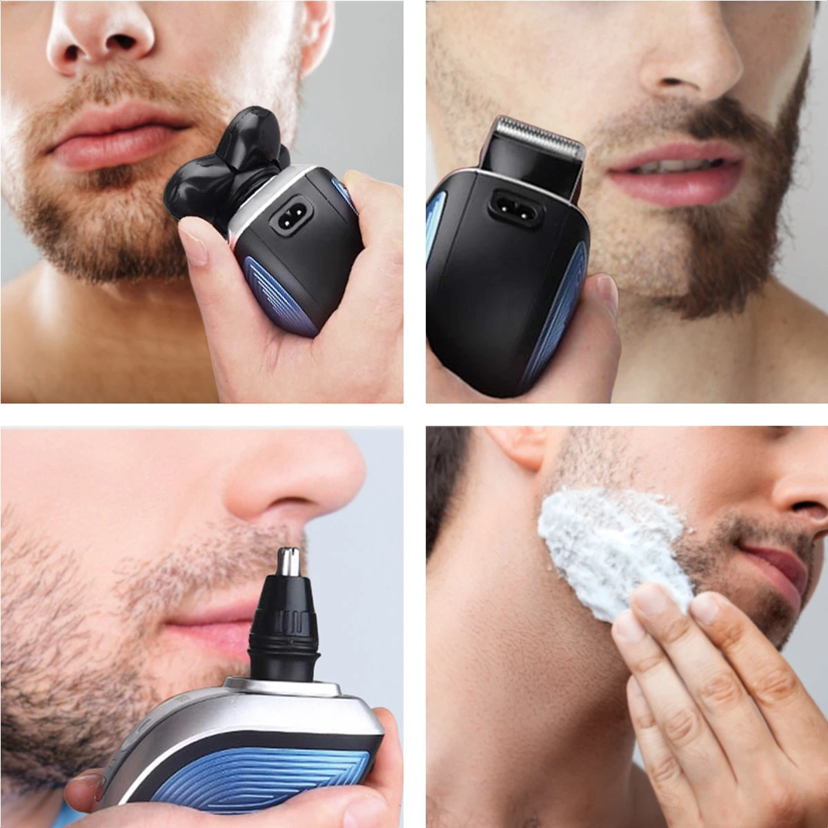 Auronic Scheerapparaat - Set - Mannen - Met Trimmer En Tondeuse - Zilver 7 Auronic Scheerapparaat - Set - Mannen - Met Trimmer En Tondeuse - Zilver - Afbeelding 7