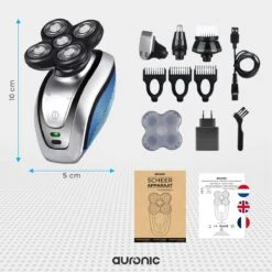 Auronic Scheerapparaat - Set - Mannen - Met Trimmer En Tondeuse - Zilver 17 Auronic Scheerapparaat - Set - Mannen - Met Trimmer En Tondeuse - Zilver -Verzorgingsproductenwinkel 1200x1200 1449
