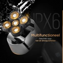 Skull Brothers® Wolf Pro Platinum - Scheerapparaat Voor Mannen 6 In 1 - Hoofd Kaal Scheren - Gezicht En Hoofd Trimmer - Waterdicht - Nat En Droog Shaver -Verzorgingsproductenwinkel 1200x1200 1472
