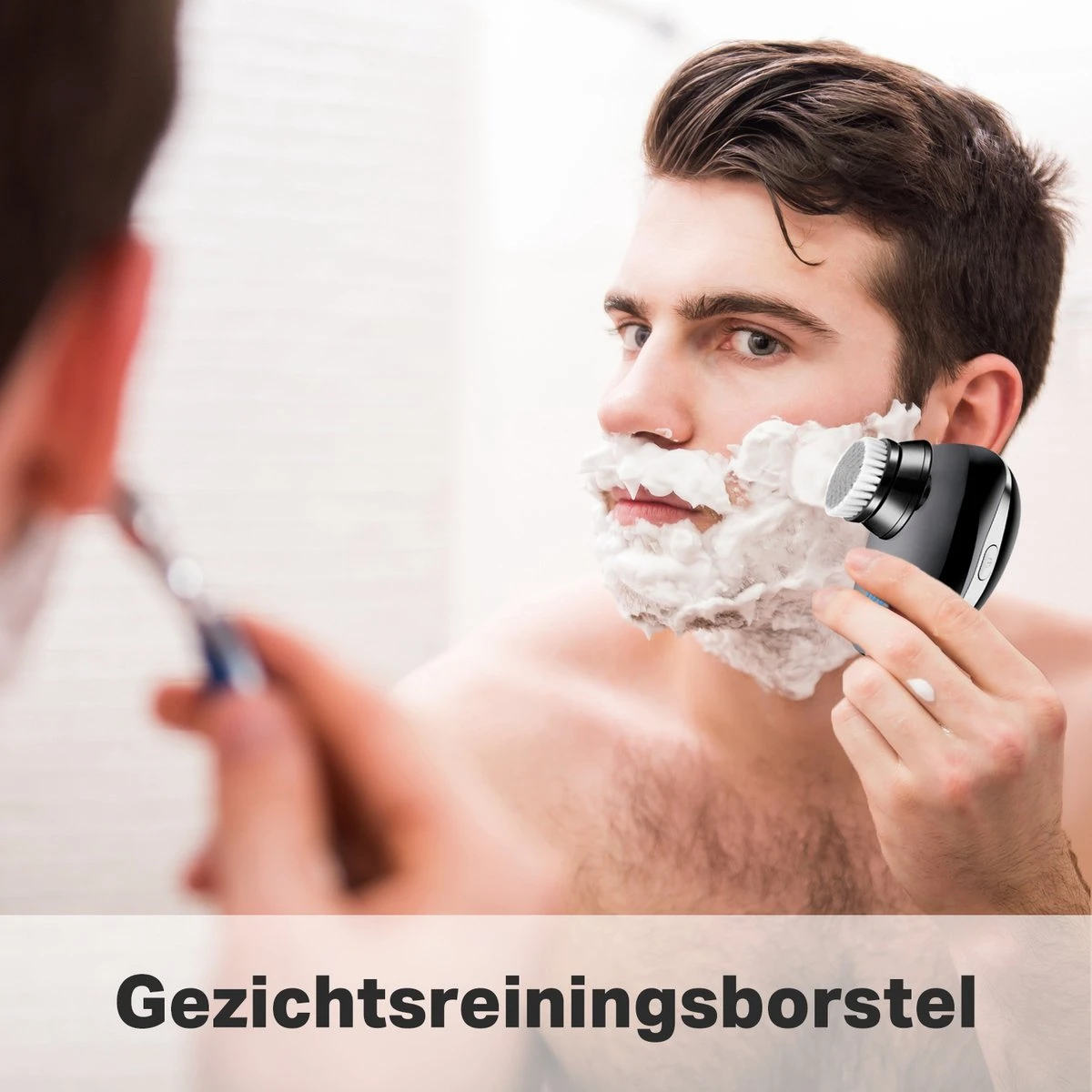 Vivid Green 5-in-1 Scheerapparaat Mannen - Trimmer - Nat En Droog Scheren - Incl. 5 Opzetstukken - Draadloos 5 Vivid Green 5-in-1 Scheerapparaat Mannen - Trimmer - Nat En Droog Scheren - Incl. 5 Opzetstukken - Draadloos - Afbeelding 5