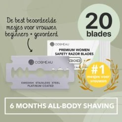 Bamboozy Safety Razor RVS + 20 Scheermesjes Rose Gold Goud Voor Vrouwen Dames Zero Waste Duurzaam Scheermesje Veiligheidsscheermes 22 Bamboozy Safety Razor RVS + 20 Scheermesjes Rose Gold Goud Voor Vrouwen Dames Zero Waste Duurzaam Scheermesje Veiligheidsscheermes -Verzorgingsproductenwinkel 1200x1200 15