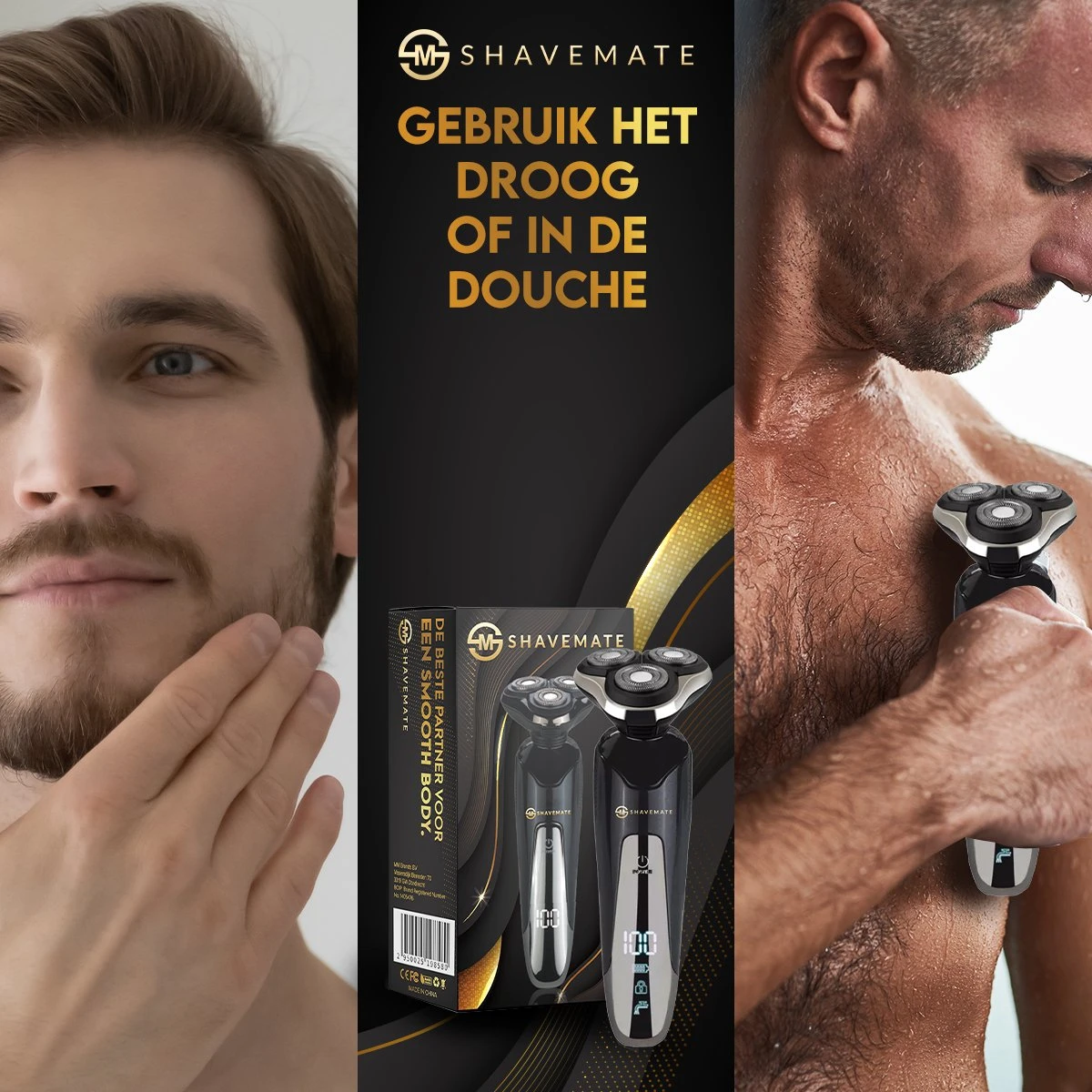 ShaveMate 3-in-1 Scheerapparaat - Baard Trimmer - Tondeuse Voor Mannen - Hair Clipper Set - Draadloos - Waterproof 3 ShaveMate 3-in-1 Scheerapparaat - Baard Trimmer - Tondeuse Voor Mannen - Hair Clipper Set - Draadloos - Waterproof - Afbeelding 3