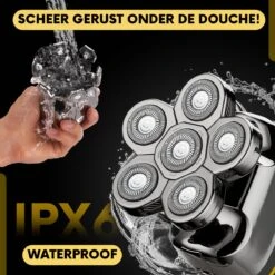 6-in-1 Scheerapparaat Mannen – Trimmer - Skull Edition - Nat & Droog - Electric Face Head & Hair Shaver – Hoofd Kaal Scheren - Opzetstukken - Elektrisch - Incl. E-Book -Verzorgingsproductenwinkel 1200x1200 1507