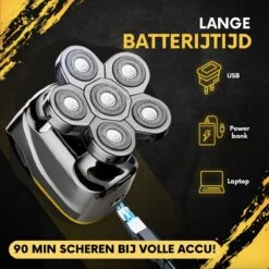 6-in-1 Scheerapparaat Mannen – Trimmer - Skull Edition - Nat & Droog - Electric Face Head & Hair Shaver – Hoofd Kaal Scheren - Opzetstukken - Elektrisch - Incl. E-Book -Verzorgingsproductenwinkel 1200x1200 1512