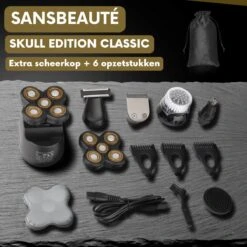 6-in-1 Scheerapparaat Mannen + Extra Scheerkop – Trimmer - Sansbeauté Skull Edition Classic - Electric Face & Head Shaver - Hoofd Kaal Scheren – Nat & Droog - Elektrisch 23 6-in-1 Scheerapparaat Mannen + Extra Scheerkop – Trimmer - Sansbeauté Skull Edition Classic - Electric Face & Head Shaver - Hoofd Kaal Scheren – Nat & Droog - Elektrisch -Verzorgingsproductenwinkel 1200x1200 1591