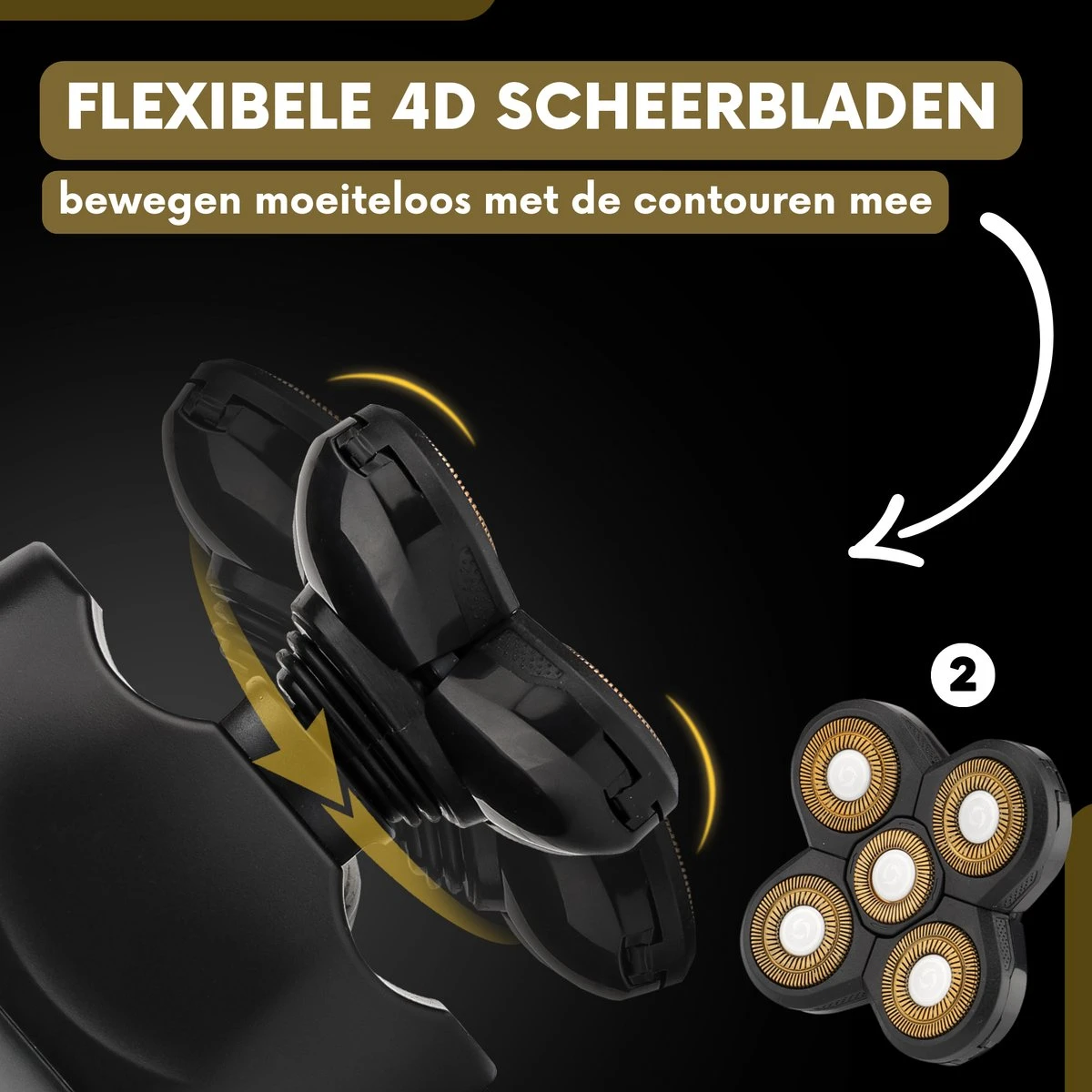 6-in-1 Scheerapparaat Mannen + Extra Scheerkop – Trimmer - Sansbeauté Skull Edition Classic - Electric Face & Head Shaver - Hoofd Kaal Scheren – Nat & Droog - Elektrisch 15 6-in-1 Scheerapparaat Mannen + Extra Scheerkop – Trimmer - Sansbeauté Skull Edition Classic - Electric Face & Head Shaver - Hoofd Kaal Scheren – Nat & Droog - Elektrisch - Afbeelding 15