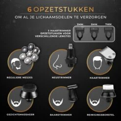 BladeSkull® Scheerapparaat Voor Mannen 6 In 1 - Skull Shaver - Trimmer - Hoofd Kaal Scheren - Draadloos Opladen - Nat & Droog -Verzorgingsproductenwinkel 1200x1200 1665