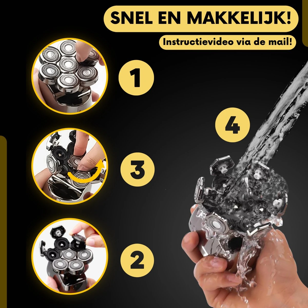 6-in-1 Scheerapparaat Mannen – Trimmer - Skull Edition PRO | 8 Blade - Nat & Droog - Face En Head Shaver – Hoofd Kaal Scheren - USB - Opzetstukken - Incl. E-Book 12 6-in-1 Scheerapparaat Mannen – Trimmer - Skull Edition PRO | 8 Blade - Nat & Droog - Face En Head Shaver – Hoofd Kaal Scheren - USB - Opzetstukken - Incl. E-Book - Afbeelding 12