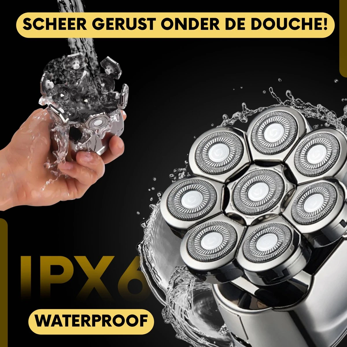 6-in-1 Scheerapparaat Mannen – Trimmer - Skull Edition PRO | 8 Blade - Nat & Droog - Face En Head Shaver – Hoofd Kaal Scheren - USB - Opzetstukken - Incl. E-Book 16 6-in-1 Scheerapparaat Mannen – Trimmer - Skull Edition PRO | 8 Blade - Nat & Droog - Face En Head Shaver – Hoofd Kaal Scheren - USB - Opzetstukken - Incl. E-Book - Afbeelding 16