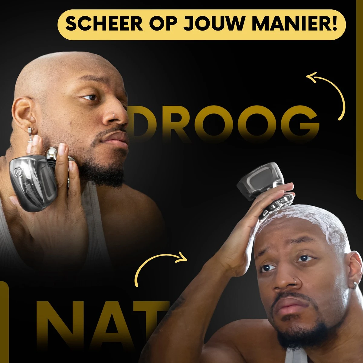 6-in-1 Scheerapparaat Mannen – Trimmer - Skull Edition PRO | 8 Blade - Nat & Droog - Face En Head Shaver – Hoofd Kaal Scheren - USB - Opzetstukken - Incl. E-Book 19 6-in-1 Scheerapparaat Mannen – Trimmer - Skull Edition PRO | 8 Blade - Nat & Droog - Face En Head Shaver – Hoofd Kaal Scheren - USB - Opzetstukken - Incl. E-Book - Afbeelding 19