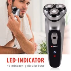 Alpina Scheerapparaat - USB-Oplaadbaar - 3 Zwevende Scheerkoppen - Pop-Up Trimmer - Met Reinigingsborsteltje En Beschermkap - USB-kabel -Verzorgingsproductenwinkel 1200x1200 1698