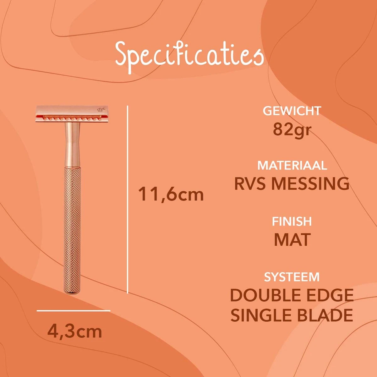 Bamboozy Safety Razor RVS + 20 Scheermesjes Rose Gold Goud Voor Vrouwen Dames Zero Waste Duurzaam Scheermesje Veiligheidsscheermes 12 Bamboozy Safety Razor RVS + 20 Scheermesjes Rose Gold Goud Voor Vrouwen Dames Zero Waste Duurzaam Scheermesje Veiligheidsscheermes - Afbeelding 12