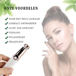 Gezichtsontharing Dames – Elektrische Wenkbrauw Trimmer – Haarverwijderaar Vrouw - Gezichtshaarverwijderaar – Gezichtshaar Verwijderen Vrouw – Gezicht, Oksels, Benen, Bikinilijn – Ontharingsapparaat – USB Oplaadbaar – Scheerapparaat -Verzorgingsproductenwinkel 1200x1200 1722