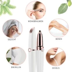 Gezichtsontharing Dames – Elektrische Wenkbrauw Trimmer – Haarverwijderaar Vrouw - Gezichtshaarverwijderaar – Gezichtshaar Verwijderen Vrouw – Gezicht, Oksels, Benen, Bikinilijn – Ontharingsapparaat – USB Oplaadbaar – Scheerapparaat -Verzorgingsproductenwinkel 1200x1200 1725