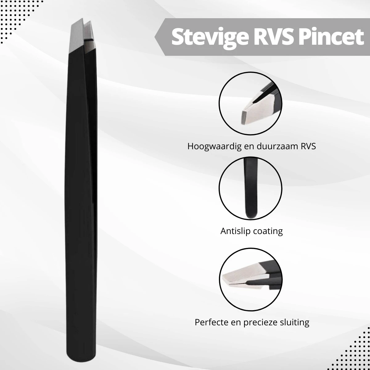 AdroitGoods Pincet Epileer - Slanted - RVS - Professioneel 6 AdroitGoods Pincet Epileer - Slanted - RVS - Professioneel - Afbeelding 6