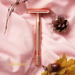 Bolano® Safety Razor Set Rose Gold + 30 Double Edge Scheermesjes + Houder - Klassiek Scheermes Voor Mannen En Vrouwen - D663 -Verzorgingsproductenwinkel 1200x1200 318