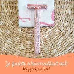 Bamboozy Safety Razor + 10 Scheermesjes Aluminium Rose Gold Goud Unisex Voor Vrouwen Scheermes 12 Bamboozy Safety Razor + 10 Scheermesjes Aluminium Rose Gold Goud Unisex Voor Vrouwen Scheermes -Verzorgingsproductenwinkel 1200x1200 355