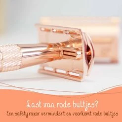 Bamboozy Safety Razor + 10 Scheermesjes Aluminium Rose Gold Goud Unisex Voor Vrouwen Scheermes 14 Bamboozy Safety Razor + 10 Scheermesjes Aluminium Rose Gold Goud Unisex Voor Vrouwen Scheermes -Verzorgingsproductenwinkel 1200x1200 357