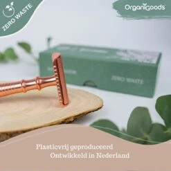 OrganiGoods Safety Razor + 20 Scheermesjes Blades - Safety Razor Voor Vrouwen - Rose Gold Goud Scheermes - Double Edge Single Blade - Veiligheidsscheermes - Duurzaam Scheermesje 20 OrganiGoods Safety Razor + 20 Scheermesjes Blades - Safety Razor Voor Vrouwen - Rose Gold Goud Scheermes - Double Edge Single Blade - Veiligheidsscheermes - Duurzaam Scheermesje -Verzorgingsproductenwinkel 1200x1200 375