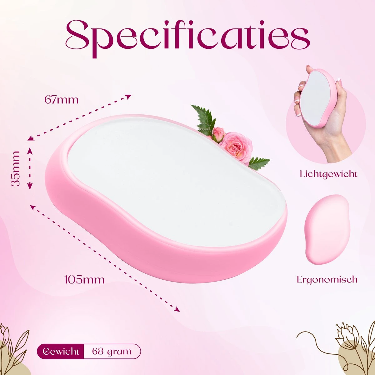 Agellic® Crystal Hair Removal – Hair Remover – Crystal Hair Remover – TikTok – Scrubi – Pijnloze Epilator – Scrubbi – Kristalpad – Haarverwijderaar Voor Vrouwen – Crystal Hair Eraser – Roze 5 Agellic® Crystal Hair Removal – Hair Remover – Crystal Hair Remover – TikTok – Scrubi – Pijnloze Epilator – Scrubbi – Kristalpad – Haarverwijderaar Voor Vrouwen – Crystal Hair Eraser – Roze - Afbeelding 5