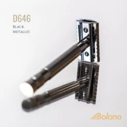 Bolano® Safety Razor Set Black Metallic + 25 Double Edge Scheermesjes + Houder - Klassiek Scheermes Voor Mannen En Vrouwen - Messing -Verzorgingsproductenwinkel 1200x1200 406