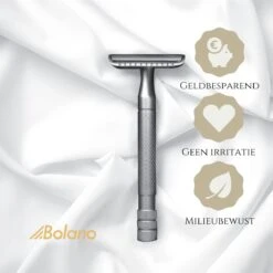 Bolano® Safety Razor Set Mat Zwart + 30 Double Edge Scheermesjes + Houder- Klassiek Scheermes Voor Mannen En Vrouwen - D663 -Verzorgingsproductenwinkel 1200x1200 450
