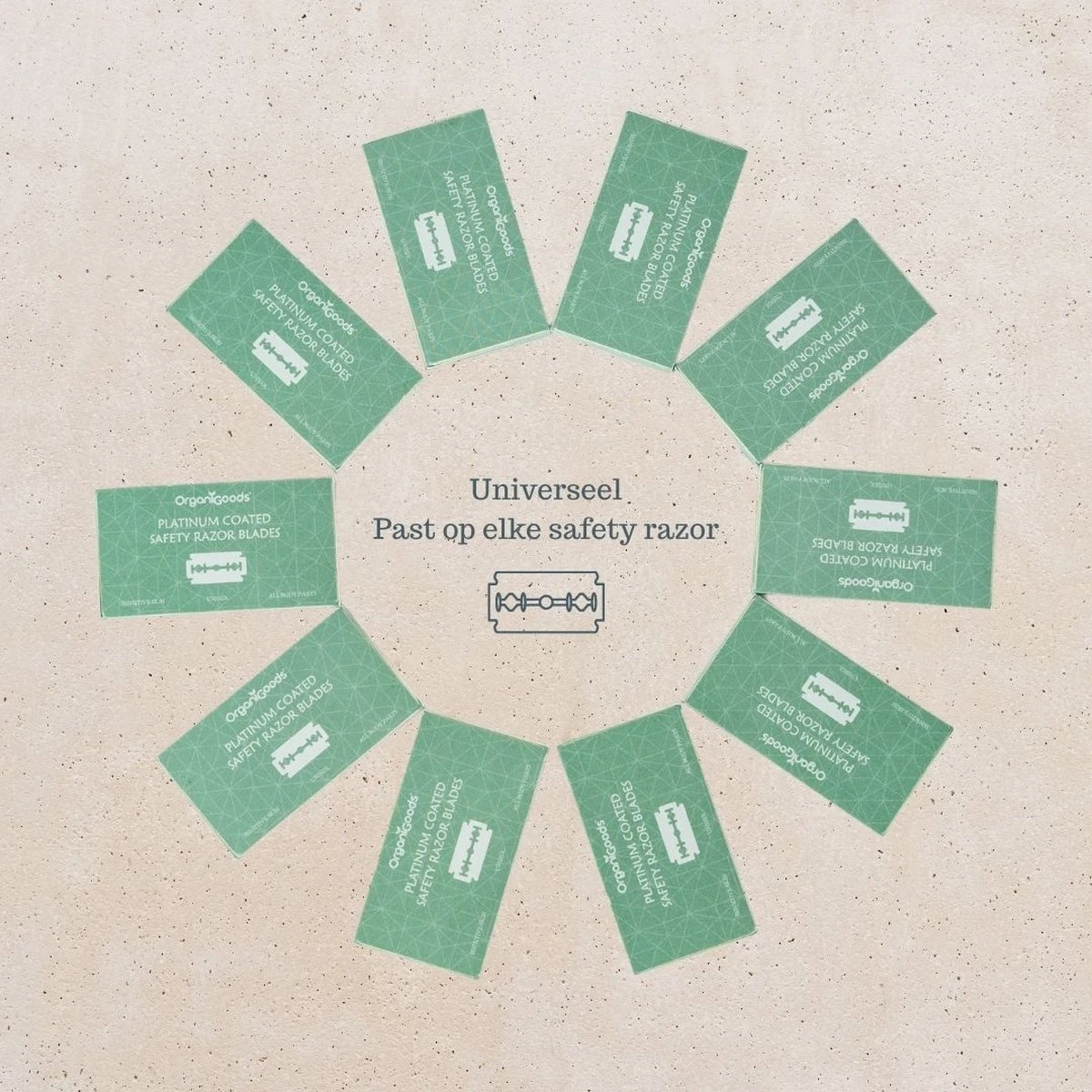 OrganiGoods Safety Razor Blades - 50 Stuks - Mesjes - Platinum Scheermesjes - Navulling Mesjes - Alle Lichaamsdelen - Double Edge Blade Scheermes - Zero Waste 5 OrganiGoods Safety Razor Blades - 50 Stuks - Mesjes - Platinum Scheermesjes - Navulling Mesjes - Alle Lichaamsdelen - Double Edge Blade Scheermes - Zero Waste - Afbeelding 5