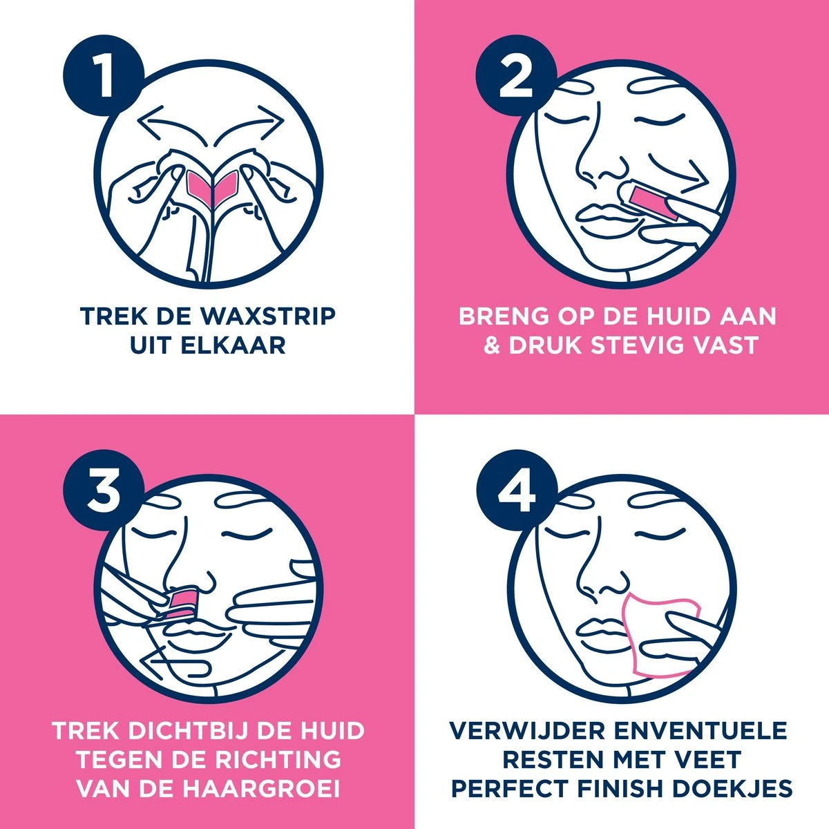 Veet - Ontharingsstrips - Gezicht - Gevoelige Huid - 20 Stuks 6 Veet - Ontharingsstrips - Gezicht - Gevoelige Huid - 20 Stuks - Afbeelding 6