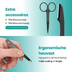 FreshDragon Pincet Epileer Set - Met Wenkbrauw Schaartje En Mesje - Tweezer -Verzorgingsproductenwinkel 1200x1200 648
