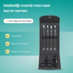 FreshDragon Pincet Epileer Set - Met Wenkbrauw Schaartje En Mesje - Tweezer -Verzorgingsproductenwinkel 1200x1200 651