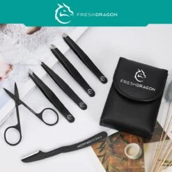 FreshDragon Pincet Epileer Set - Met Wenkbrauw Schaartje En Mesje - Tweezer -Verzorgingsproductenwinkel 1200x1200 653