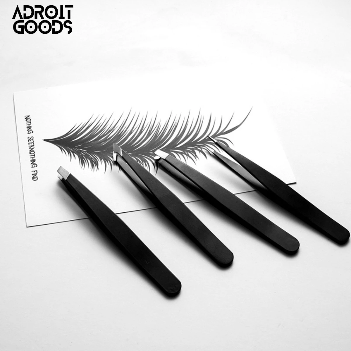 AdroitGoods Pincet Epileer Set - 4 Delig 7 AdroitGoods Pincet Epileer Set - 4 Delig - Afbeelding 7