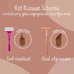 Bamboozy Safety Razor Met Houder RVS + 20 Scheermesjes Rose Gold Goud Voor Vrouwen Dames Mannen Double Edge Zero Waste Duurzaam Scheren -Verzorgingsproductenwinkel 1200x1200 75