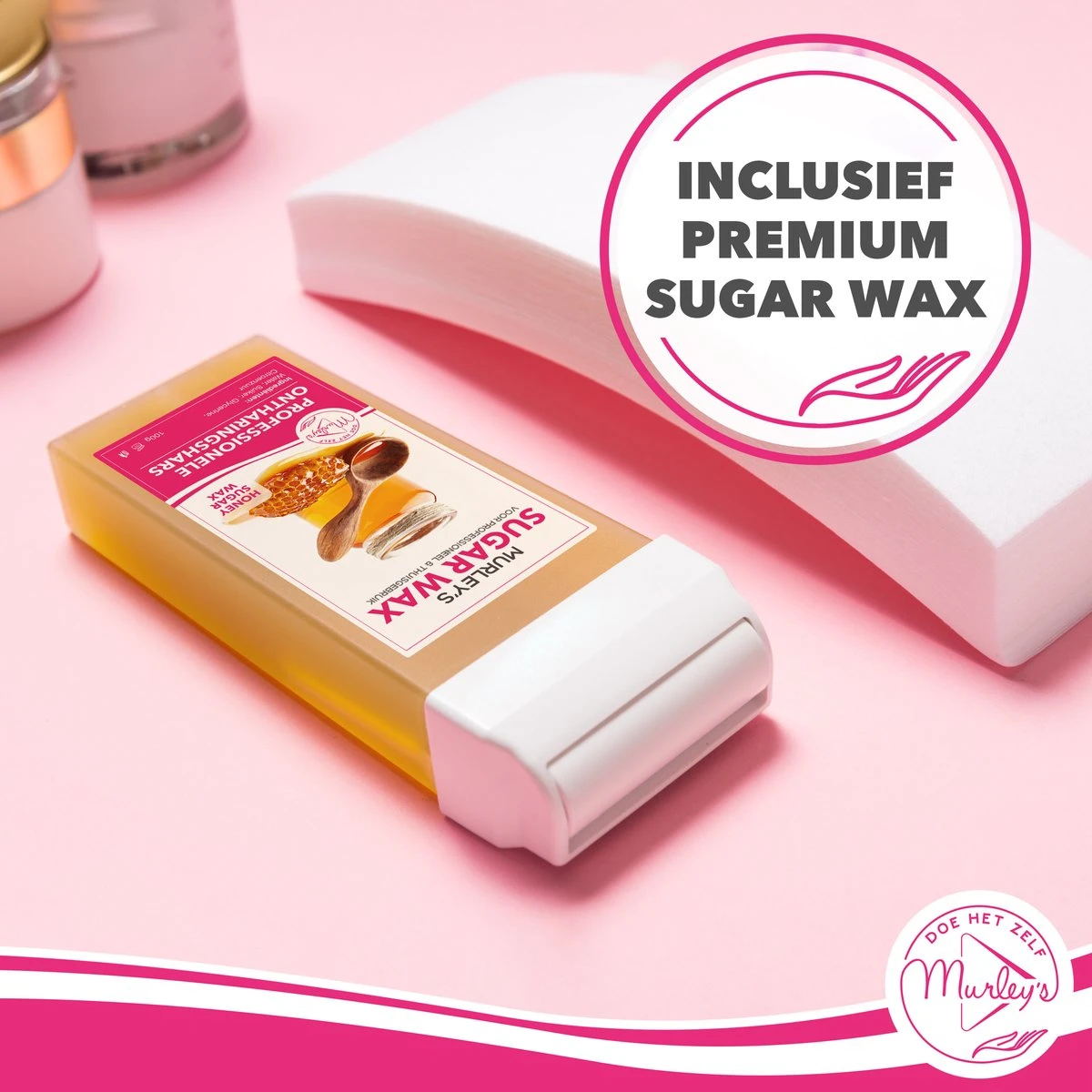 MURLEY'S Wax Apparaat Roll-On Honing Wax Ontharing Set Met 5x Cartridges + Before En After Sprays + 100 Strips- Voor Lichaam En Gezicht - Zwart 2 MURLEY'S Wax Apparaat Roll-On Honing Wax Ontharing Set Met 5x Cartridges + Before En After Sprays + 100 Strips- Voor Lichaam En Gezicht - Zwart - Afbeelding 2