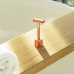 Bamboozy Safety Razor Met Houder RVS + 20 Scheermesjes Rose Gold Goud Voor Vrouwen Dames Mannen Double Edge Zero Waste Duurzaam Scheren -Verzorgingsproductenwinkel 1200x1200 78