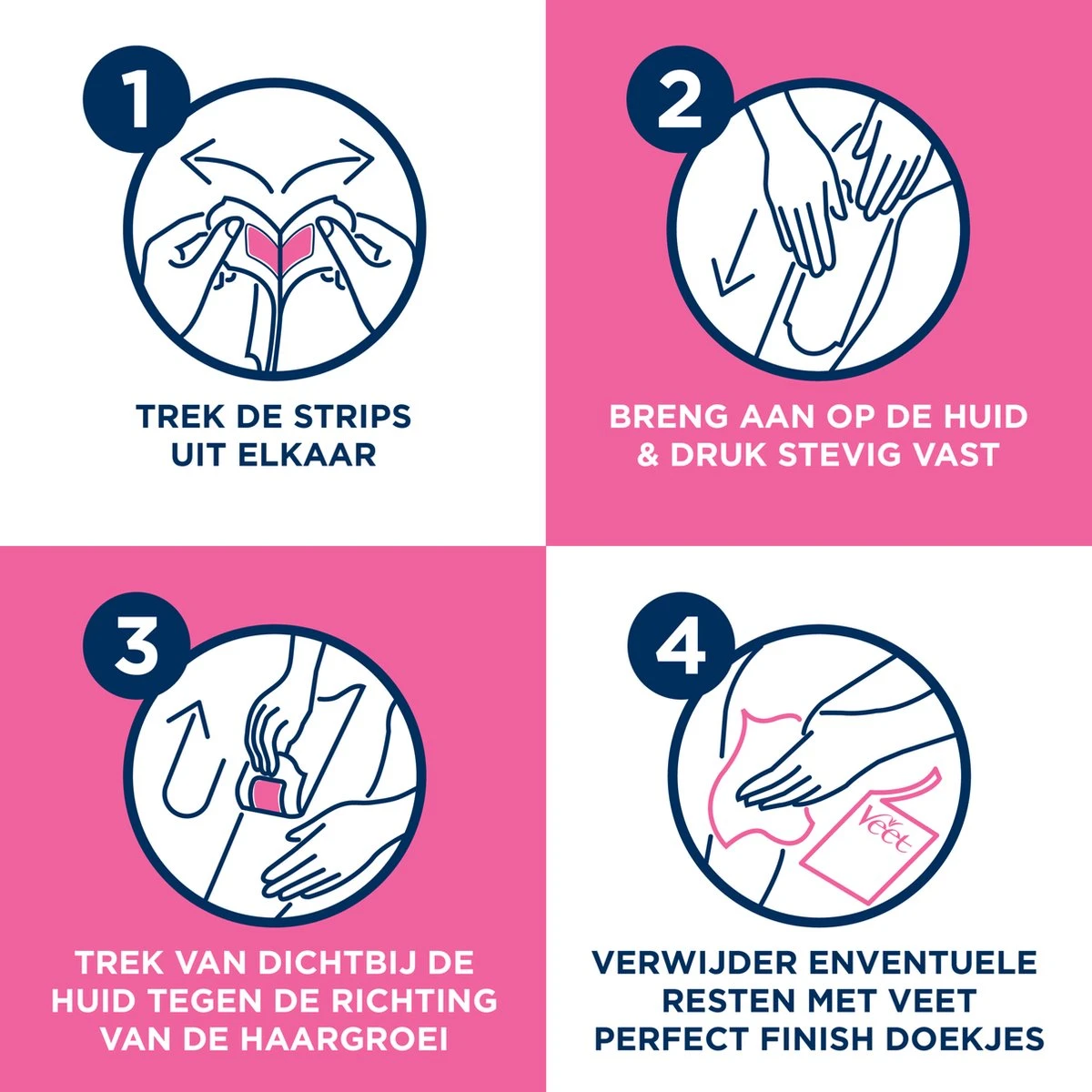 Veet - Ontharingsstrips - Benen & Lichaam - Gevoelige Huid - Easy-Gelwax - 20 Stuks 8 Veet - Ontharingsstrips - Benen & Lichaam - Gevoelige Huid - Easy-Gelwax - 20 Stuks - Afbeelding 8