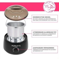 MURLEY'S Wax Apparaat Ontharen Set 500 Gram Waxbonen, Pre En Afterspray (2x 60ml) En 30 Houten Spatels Voor Lichaam En Gezicht -Verzorgingsproductenwinkel 1200x1200 808