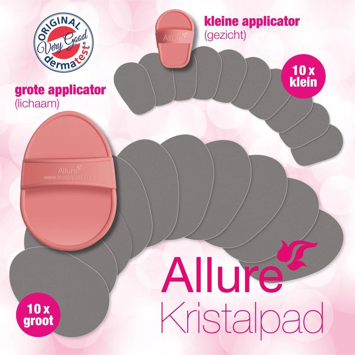 Allure Kristalpad Pijnloos Ontharen Pad Incl. Opbergtasje 2 Allure Kristalpad Pijnloos Ontharen Pad Incl. Opbergtasje - Afbeelding 2