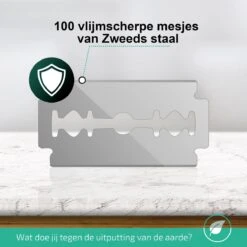 Dubbelzijdige Scheermesjes 100 Stuks (20x5) – Double Edge Blades – Navulmesjes – Geschikt Voor Safety Razor En Shavette – Zero Waste -Verzorgingsproductenwinkel 1200x1200 90
