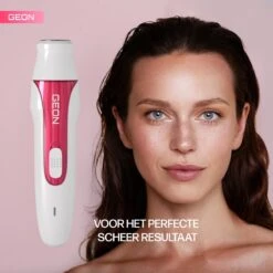 GEON - Multifunctionele 5 In 1 Ladyshave - Oplaadbaar - Bodygroomer - Bikinitrimmer - Wenkbrauwtrimmer - Neustrimmer - Oksel Trimmer -Verzorgingsproductenwinkel 1200x1200 923