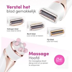 TheBeautyWay 4 In 1 Ladyshave – Draadloos - Nat & Droog - Massage, Reinig & Epileer - Scheerapparaat Vrouw 14 TheBeautyWay 4 In 1 Ladyshave – Draadloos - Nat & Droog - Massage, Reinig & Epileer - Scheerapparaat Vrouw -Verzorgingsproductenwinkel 1200x1200 931