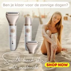 2-in-1 Ladyshave + Extra Scheerkop - Gezicht - Oksels - Benen - Bikinilijn - Scheerapparaat Vrouw - Haarverwijderaar Dames - Trimmer Vrouw - Intieme Zone Schaamhaar - Ladyshaves Bikini - Oplaadbaar -Verzorgingsproductenwinkel 1200x1200 940