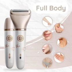 2-in-1 Ladyshave Gezicht - Oksels - Benen - Bikinilijn - Scheerapparaat Vrouw - Haarverwijderaar Dames - Trimmer Vrouw - Intieme Zone Schaamhaar - Ladyshaves Bikini - Oplaadbaar -Verzorgingsproductenwinkel 1200x1200 965
