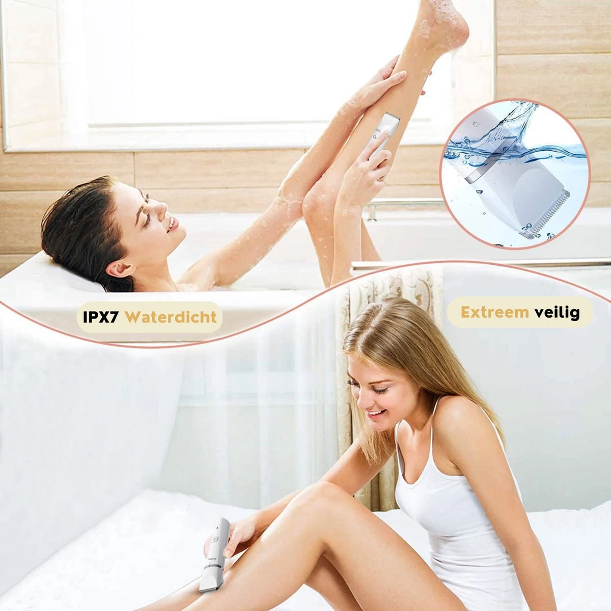 Gruttz - 7 In 1 Ladyshaver PRO Voor Vrouwen V2 - Inclusief Reistas - Trimmer Vrouw - Scheerapparaat Vrouwen - Bikini 3 Gruttz - 7 In 1 Ladyshaver PRO Voor Vrouwen V2 - Inclusief Reistas - Trimmer Vrouw - Scheerapparaat Vrouwen - Bikini - Afbeelding 3