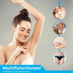 BAESS 4-in-1 Ladyshave Voor Vrouwen – Massage, Reinig & Epileer - Scheerapparaat Vrouw - Waterdicht -Verzorgingsproductenwinkel 1200x1200 986
