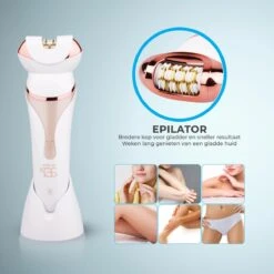 BAESS 4-in-1 Ladyshave Voor Vrouwen – Massage, Reinig & Epileer - Scheerapparaat Vrouw - Waterdicht -Verzorgingsproductenwinkel 1200x1200 988