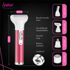 Lenéve Ladyshave - Ladyshave Voor Vrouwen - 5 In 1 - Haarverwijderaar - Bikinitrimmer - Neustrimmer - Wenkbrauw Trimmer 10 Lenéve Ladyshave - Ladyshave Voor Vrouwen - 5 In 1 - Haarverwijderaar - Bikinitrimmer - Neustrimmer - Wenkbrauw Trimmer -Verzorgingsproductenwinkel 1200x1200 998