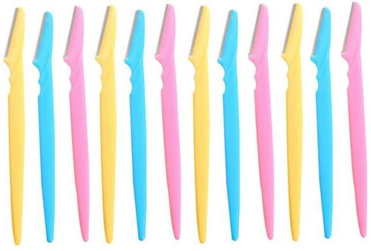 12 Stuks Wenkbrauw Trimmers - Mesjes - Scheermesjes 1 12 Stuks Wenkbrauw Trimmers - Mesjes - Scheermesjes