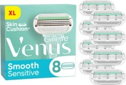 Gillette Venus Smooth - Mesjes Met Beschermende Kussentjes - 8 Navulmesjes -Verzorgingsproductenwinkel 1200x813 3