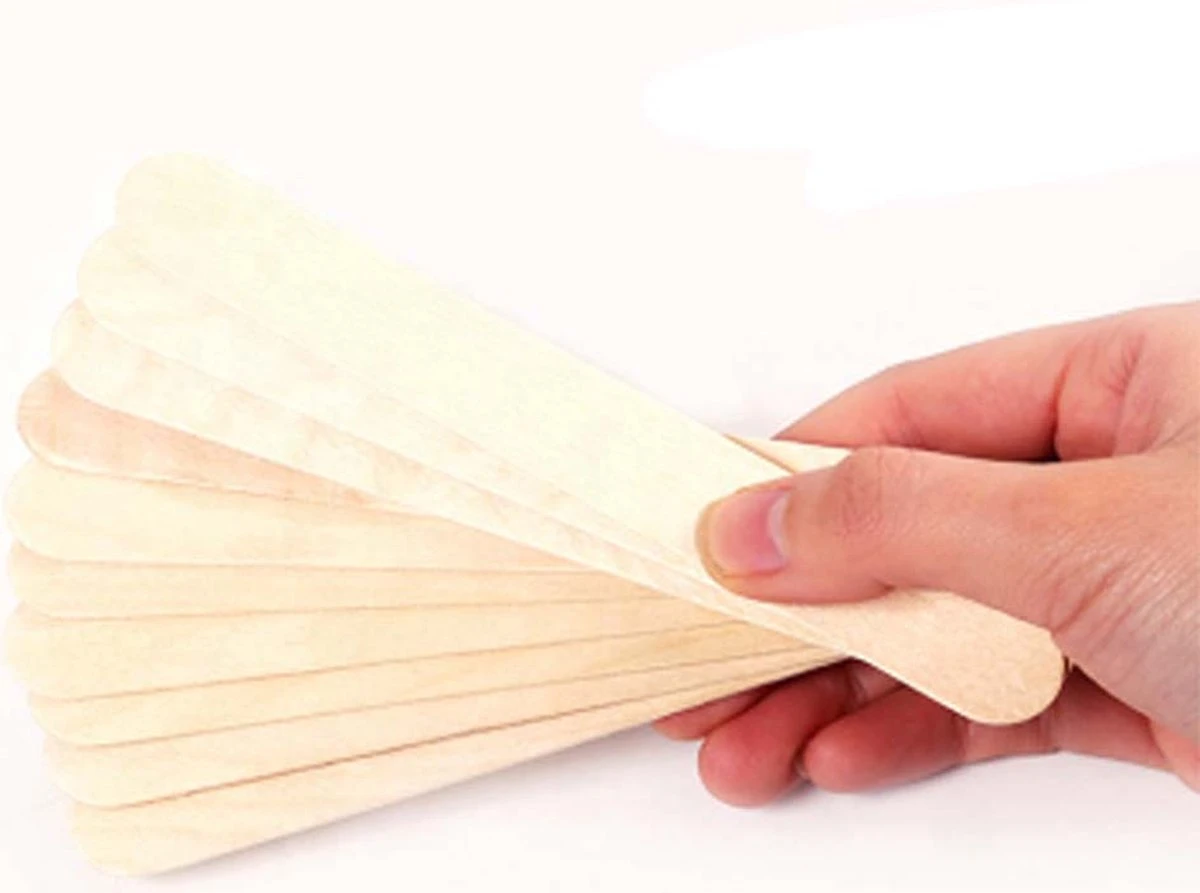 Lifestance Wax Spatels - Houten Spatel - Harsspatel - Wax Beans - Ontharen - Waxen - Harsen - Wax - Bruin - Moederdag Cadeautje - 10 Stuks 2 Lifestance Wax Spatels - Houten Spatel - Harsspatel - Wax Beans - Ontharen - Waxen - Harsen - Wax - Bruin - Moederdag Cadeautje - 10 Stuks - Afbeelding 2